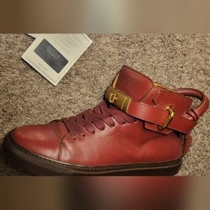 Rare Burgundy 100mm Buscemi sneakers